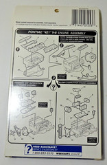 Vintage Revell Monogram Parts Paks Accessories Pontiac 421 V-8 Engine 85-7253