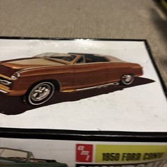 AMT 1950 FORD CONVERTIBLE SHOWBOAT 1/25 SCALE CUSTOMIZING KIT Never Built