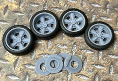 Resin 21/20 Inch “70’s Camaro” Model car Wheels/Tires 1/24 1/25 scale