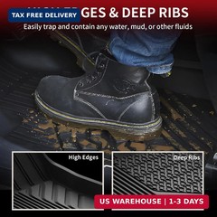 LASFIT All Weather Floor Mats for Subaru Crosstrek & Impreza 2026 2025 2024 (Non