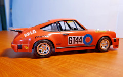 Vintage 1977 Monogram 1:24 Model Kit #2107 Porsche 911 Carrera RSR ~ Assembled