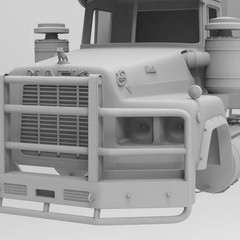 1/25th 3d printed Valueliner R/H Drive 60” sleeper cab kit by Alpha Centauri
