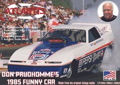 Atlantis M2711 1:24 Don The Snake Prudhomme 1985 Funny Car Plastic Model Kit