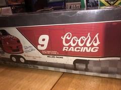 AMT Ertl 1/25 Coors Elliott Stock Car Transporter Model Kit Factory Sealed