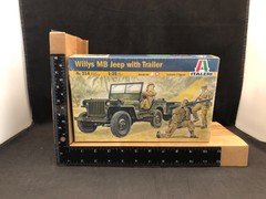 Italeri Willys MB Jeep with Trailer – 1:35 Scale Plastic Model Kit 314