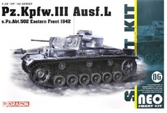 Dragon 1/35 Pz.Kpfw.III Ausf.L s.Pz.Abt.502 Leningrad 1942 Neo Smt #6957📌USA📌