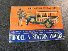 Vintage Hubley Metal Model Kit – Model A Station Wagon No. 4858 NEW OPEN BOX