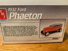 AMT ERTL 1932 Ford Phaeton 1:25 Skill-2 open box Build 1 of 2 Ways 1989 #6899