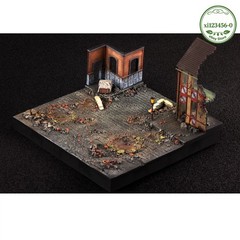 1/72 Scale WWII European Street Scene Base Model For 1:72 Military Display