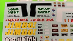 1972 GMC Jimmy Blazer 4×4 1/25 AMT Decal Sheet Gaugue Cluster Emblem Plates