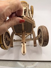 U-Gears U-9 Grand Prix Car Wooden Mechanical Model Assembled Crank/Trophy READ