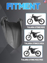 Rear Wheel Fender for Talaria Sting,Carbon Fiber Pattern Motorcycle Back