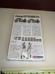 Tamiya MM-123 Zundapp KS750 BMW R75 German Motorcycle 1:35 Scale NEW OPEN BOX
