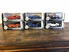 Car Eagle Race Dodge Vipers Red, Blue, Black & White 1:43 Scale – set of 6