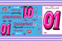 #01 Cumberland Plymouth Short Track 1/24th – 1/25th Scale Waterslide Decals