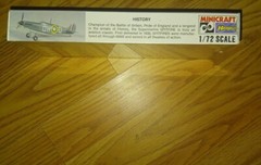 SPITFIRE SUPERMARINE MK.I MILITARY PLANE MODEL KIT ORIGINAL FACTORY SEALED 1/72