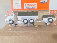 Vintage Roco MINITANKS 343 S Steyr 680 M3 w/Trailer & Instructions New Austria