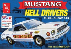 AMT 1475 1:25 Scale 1977 Ford Mustang Hells Drivers Hobby Plastic Model Kit