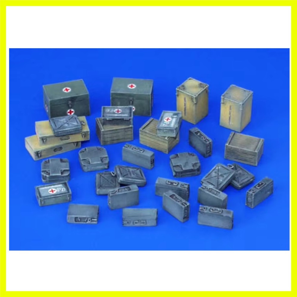 1/35 Scale DieCast Resin Model Assembled Kit German Ammunition & Medical Aid …