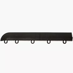Smooth Black 12 In. X 1.75 In. X 0.5 In. Modular Edge Kit Female (22 Piece, Incl
