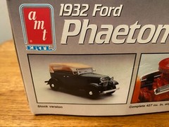 AMT ERTL 1932 Ford Phaeton 1:25 Skill-2 open box Build 1 of 2 Ways 1989 #6899
