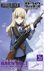 TomyTec Little Armory 1/12 LASW04 Strike Witches RTB BREN LMG Model Kit