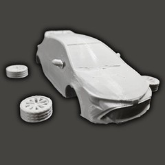 Toyota Corolla Hatchback Civil vehicles 1:35 Scale Models Kits DIY