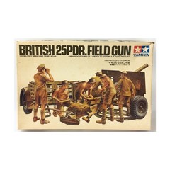 TAMIYA Military Model 1:35 British 25 Pdr. Field Gun VG+/NM
