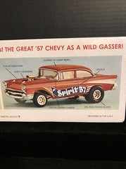 MPC 904/12 ‘57 CHEVY SPIRIT OF ‘57 MODEL KIT-NIB-1/25 SCALE