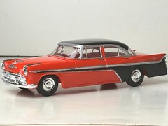 Jo-Han Reissue 1956 DeSoto Sedan Promo Car with Box, Red & Black