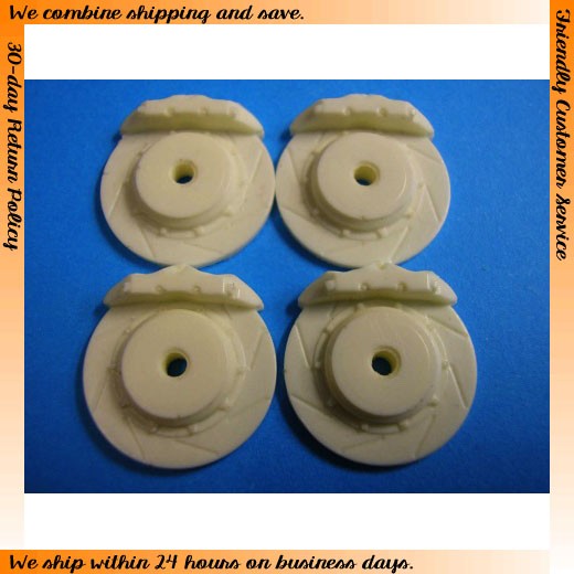 1/24, 1/25 Large Slotted Brake Discs x4pcs (Diameter: 15.7mm)