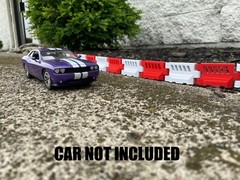 1/24-1/25 Scale Plastic Crash Barriers for RC Racing/Drifting or Diorama (4/set)