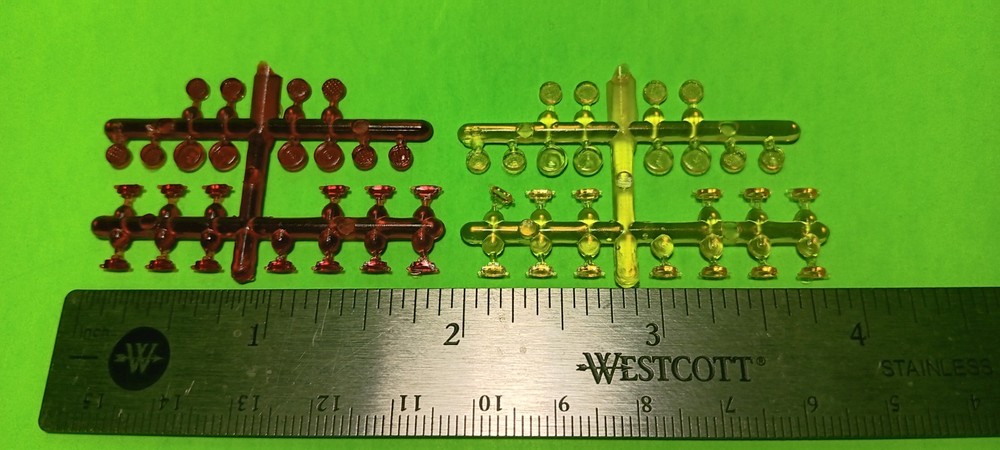 Trailer Marker Lights 1/25 Fruehauf Van Trailer AMT Tractor Amber Red Yellow