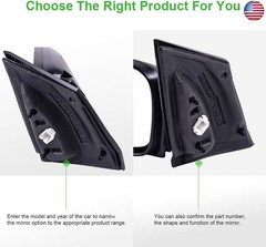 SCITOO Driver Side View Mirror Fit For 2006-2011 For Honda Civic DX EX LX Si