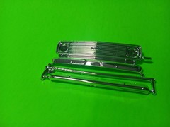 Grill Bumpers 1975 Chevy Van Aquarod Race Team 1/25 AMT Chrome Grille