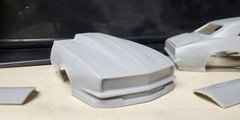 1/25 scale resin 3d printed Pro Mod 1967 Camaro drag body model separated parts