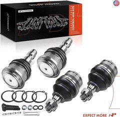 A-Premium Set of 4, Front Upper & Lower Ball Joints Kit, Compatible with