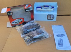 Revell 2014 Mustang GT Silver Blue Opened All Parts Sealed 1:25 Model Kit 4388