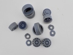 Semi Wheels With Low Profile Street Tires 3d Printed