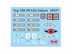 ICM 35539 – Typ 320 (W142) Saloon with German Staff Personnel – Scale Model Kit