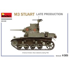 Miniart #35432 1/35 M3 Stuart Light Tank. Late Prod