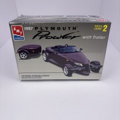 VTG AMT ERTL 1997 Plymouth Prowler With Trailer 1/25 Model Kit 8588 New Sealed