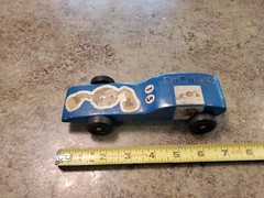 Vintage Wood BSA Pinewood 7″ Derby Car