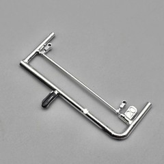 Monogram 1/24 Black Widow Hot Rod Parts Kitbash Chrome Tie Rod #20