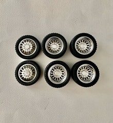 1:16 26” Semi Truck Evo Dually Wheels On Standard Tires (2 Fronts 4 Rears)