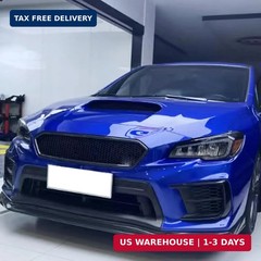 Car Front Bumper Upper Grille For Subaru Impreza WRX STI 2018-2021 Matte Black G