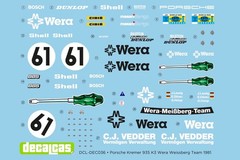Decalcas 1:24 Scale Decal Porsche Kremer 935 K3 Le Mans 1981 Wera # DCL-DEC0036