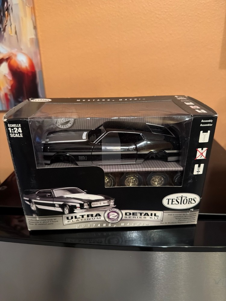 Testors 1:24 Ultra Detail Platinum Series Mustang Mach 1 Metal Kit NEW SEALED