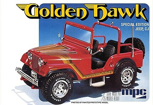 MPC 1/25 1981 CJ5 Golden Hawk Jeep – Plastic Model Jeep Kit – 1/25 Scale – #986