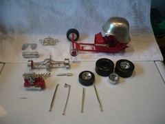 Vintage Model Amt Tom Danel Red Baron for parts or restore free shipping